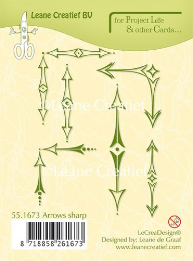 LeCrea Clear Stamps - Project Life  Cards Arrows sharp