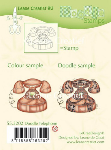 LeCrea Clear Stamps - Doodle Telefon
