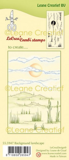 LeCrea Clear Stamps - Hintergrund Landschaft