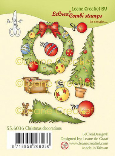 LeCrea Kombi Clear Stamps - Weihnacht Dekoration