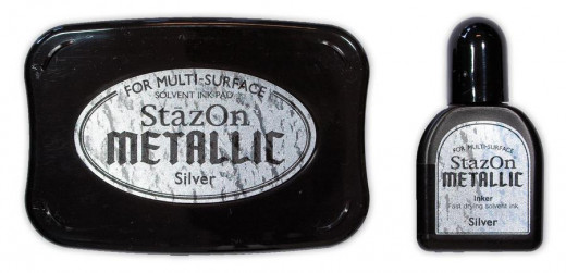 Stazon Stempelkissen - Metallic Silver