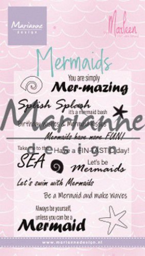 Clear Stamps - Mermaid sentiments von Marleen (Eng)