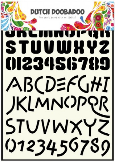 Dutch Stencil Art - Alphabet 4