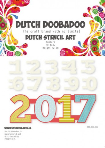Dutch Stencil Art - Zahlen 0-9