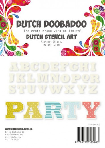 Dutch Stencil Art Alphabet 4 (120 mm)