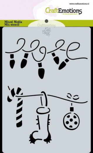 CraftEmotions Mask Stencil - Christmas Decorations