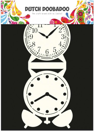 Dutch Card Art Schablone - Uhr