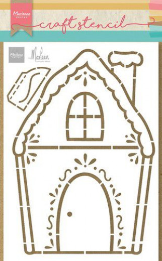 Craft Stencil - Gingerbread House by Marleen