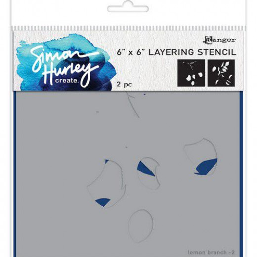 Simon Hurley 6x6 Stencil - Lemon Branch