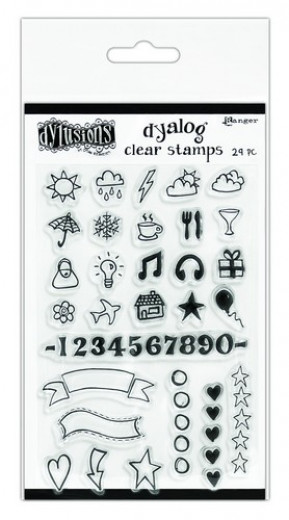 Dylusions Dyalog + Clear Stamp Set - The Full Package
