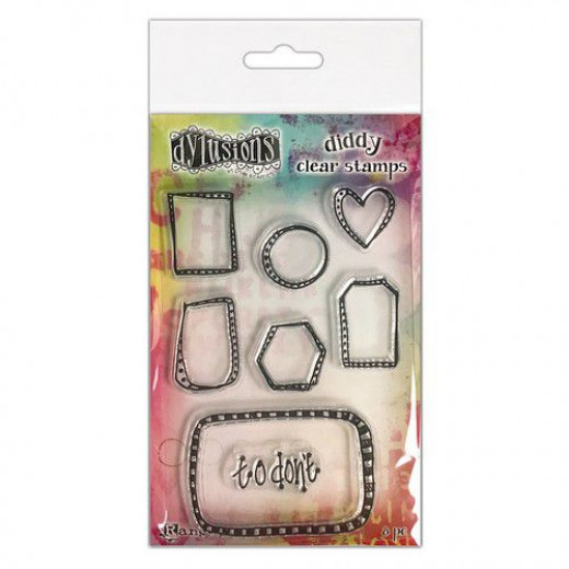Dylusions Diddy Clear Stamps - Box it up