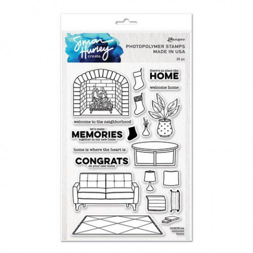 Simon Hurley Clear Stamps - Welcome Home