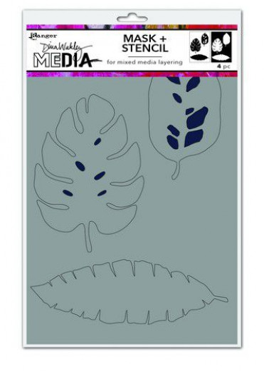 Dina Wakley Media Stencil - Tropical Masks