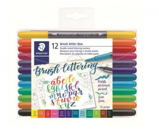 Staedtler Brush Letter Duo Brush Lettering Pen Set