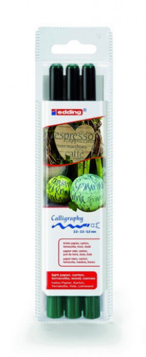 edding-1255 Calligraphy Pen Set flaschengrün