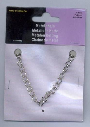 Metall-Kette Silberfarben