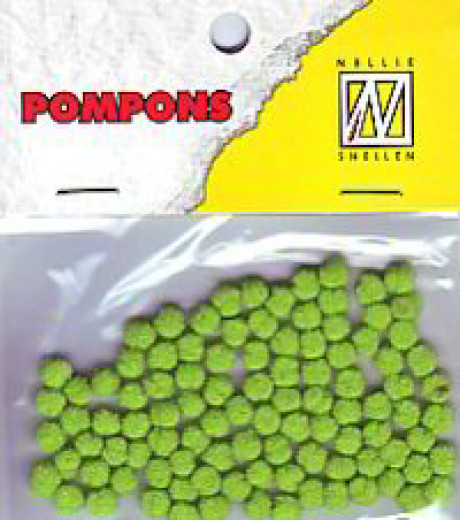 Mini Pompons - Lime