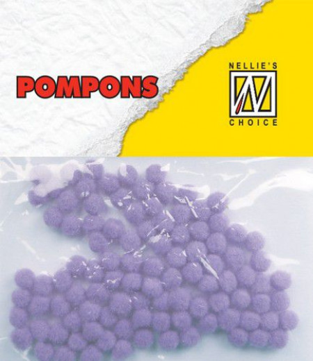 Mini Pompons - Hellviolett