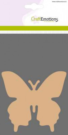 MDF Grundformen Schmetterling  3 Stück