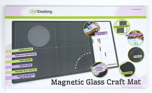CraftEmotions Glass Craft Mat magnetisch