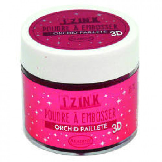 IZINK Embossing Powder - Orchid Paillete