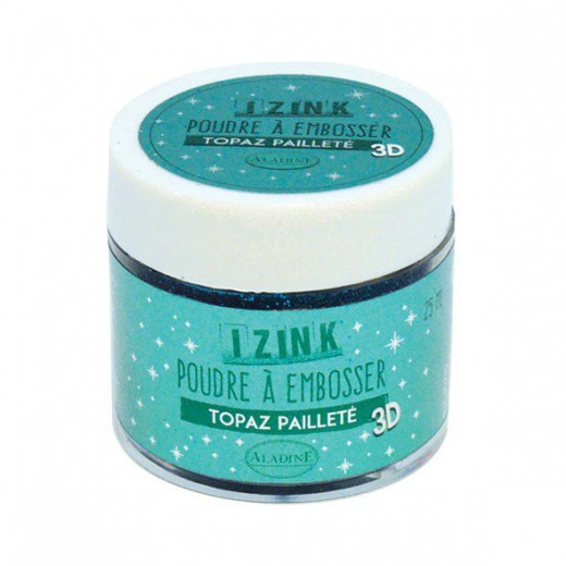 IZINK Embossing Powder - Topaz Paillete