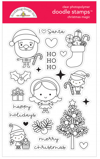 Clear Stamps - Doodle Christmas Magic