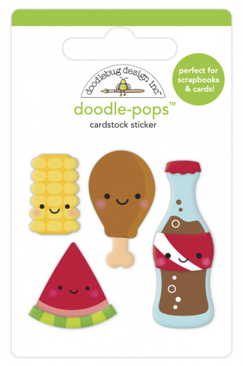 Doodle-Pops 3D Sticker - Foodie Friends