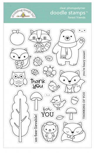 Doodle Clear Stamps - Forest Friends