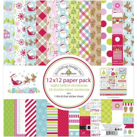 Night Before Christmas 12x12 Paper Pack