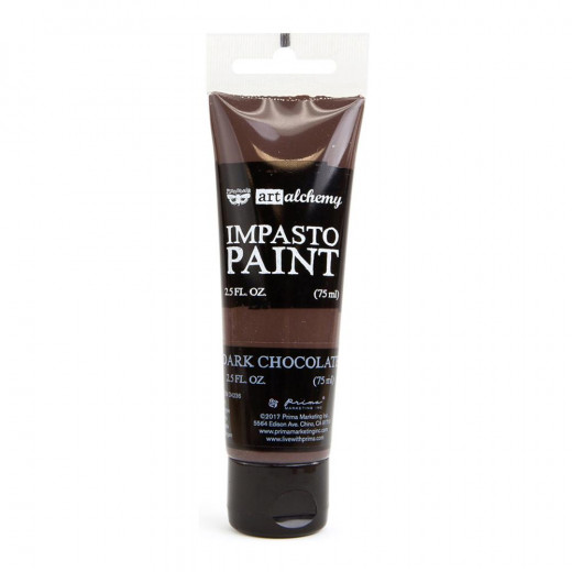 Finnabair Art Alchemy Impasto Paint - Dark Chocolate