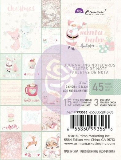 Santa Baby 3x4 Journaling Cards