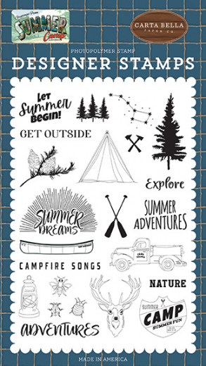 Clear Stamps - Let Summer Begin, Summer Camp