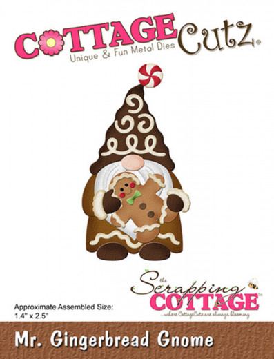 Cottage Cutz Die - Mr. Gingerbread Gnome
