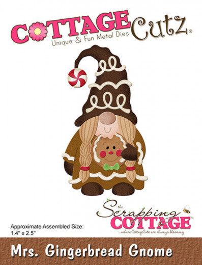 Cottage Cutz Die - Mrs. Gingerbread Gnome