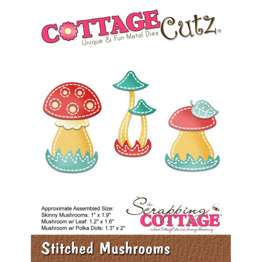 CottageCutz Dies - Stitched Mushrooms