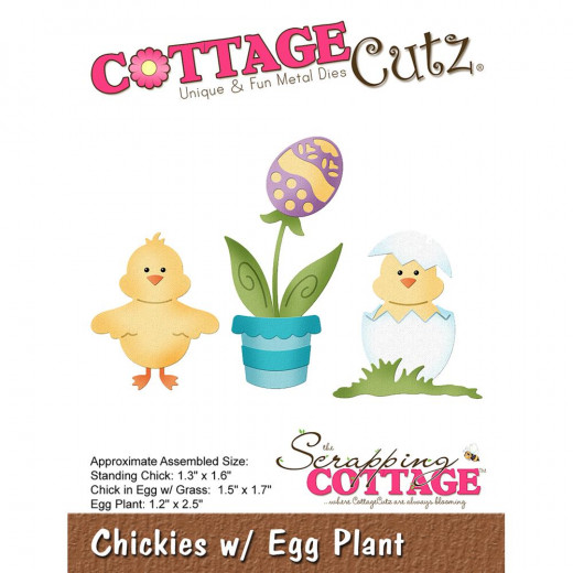 CottageCutz Dies - Chickies with Egg Plant