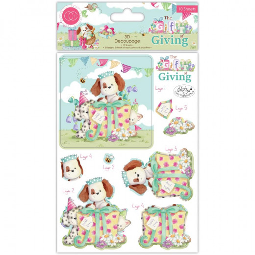 3D Decoupage Set - The Gift Of Giving