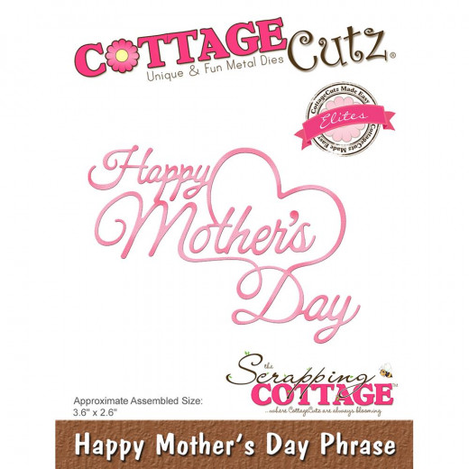 CottageCutz Dies - Happy Mothers Day Phrase