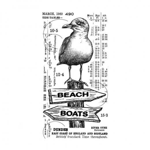 Unmounted Rubber Stamps - Counting Seagulls
