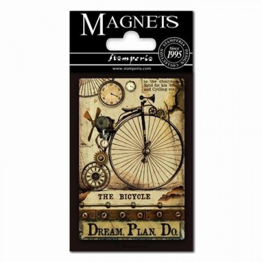 Stamperia Magnet - Voyages Fantastiques Bicycle