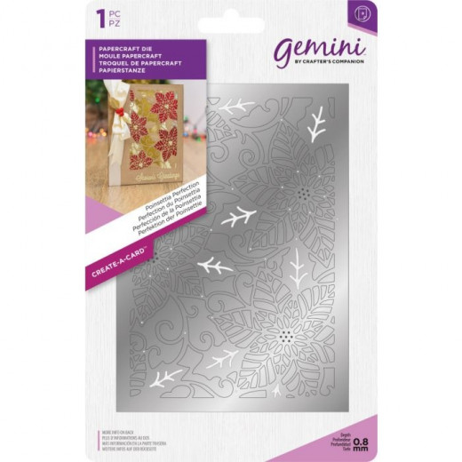Gemini Poinsettia Perfection Create-a-Card Die