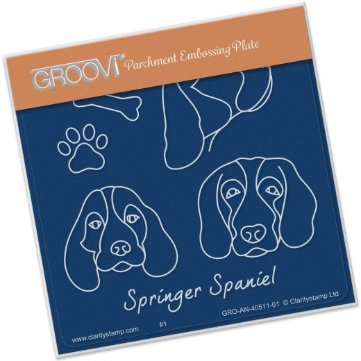 Groovi Springer Spaniels A6 Plate