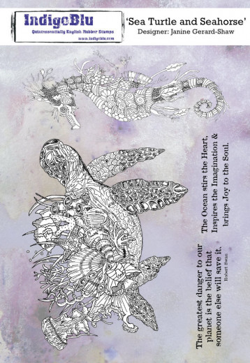 Rubber Stamps - Sea Turtle and Seahorse