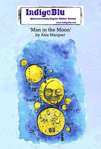 Rubber Stamps - Man in the Moon by Asia
