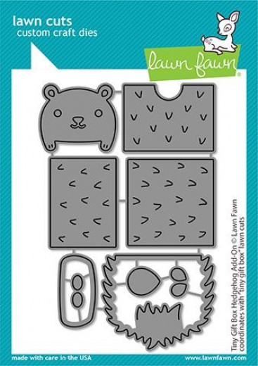 Lawn Fawn Dies - Tiny Gift Box Hedgehog Add-On