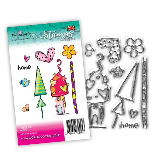 Polkadoodles Clear Stamps - Home Grown