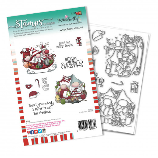 Polkadoodles Clear Stamps - Sleigh the Season