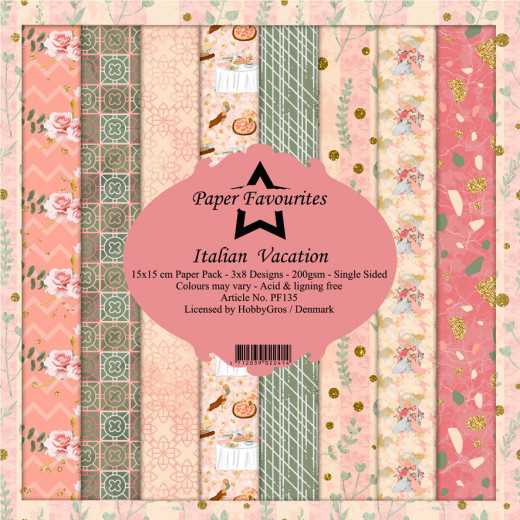 Paper Favourites Italian Vacation 6x6 Paper Pack