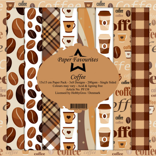 Paper Favourites Coffee 6x6 Paper Pack